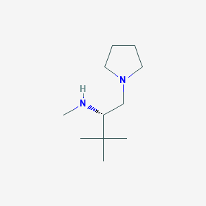 molecular formula C11H24N2 B8284510 (S)-N,3,3-Trimethyl-1-(pyrrolidin-1-yl)butan-2-amine 