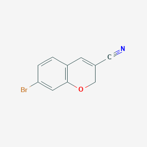 molecular formula C10H6BrNO B8284526 7-bromo-2H-chromene-3-carbonitrile 