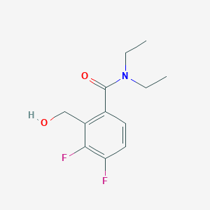 molecular formula C12H15F2NO2 B8284564 N,N-diethyl-3,4-difluoro-2-hydroxymethyl-benzamide 