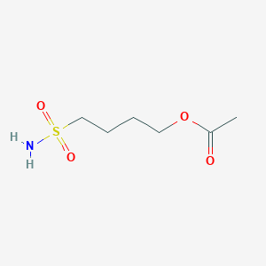 molecular formula C6H13NO4S B8284586 4-Acetoxybutanesulfonamide 