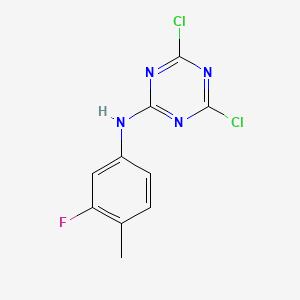 (4,6-Dichloro-[1,3,5]triazin-2-yl)-(3-fluoro-4-methyl-phenyl)-amine