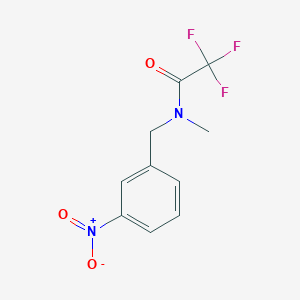 molecular formula C10H9F3N2O3 B8284647 2,2,2-trifluoro-N-methyl-N-[(3-nitrophenyl)methyl]acetamide 
