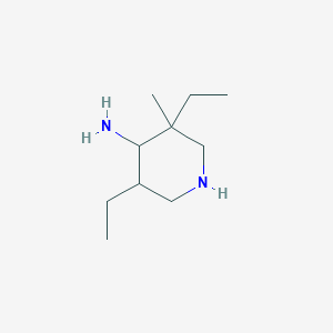 molecular formula C10H22N2 B8284677 4-Amino-3,5-diethyl-3-methyl-piperidine 
