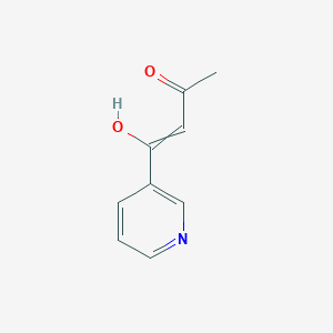 molecular formula C9H9NO2 B8284697 2-Nicotinoyl-1-methyl-vinyl alcohol 