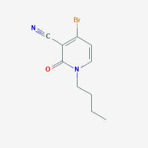 molecular formula C10H11BrN2O B8284762 4-Bromo-1-butyl-2-oxo-1,2-dihydro-pyridine-3-carbonitrile 
