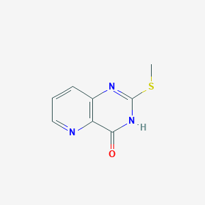 molecular formula C8H7N3OS B8284767 4-Hydroxy-2-methylthiopyrido[3,2-d]pyrimidine 