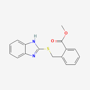 2-(Benzimidazole-2-ylthiomethyl)benzoic acid methyl ester