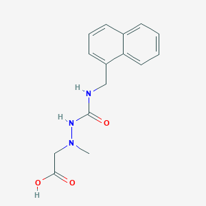 2-(1-Methyl-2-((naphthalen-1-ylmethyl)carbamoyl)hydrazinyl)acetic acid