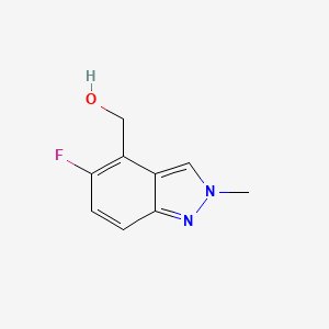 molecular formula C9H9FN2O B8284825 (5-fluoro-2-methyl-2H-indazol-4-yl)methanol 