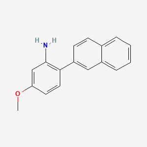 molecular formula C17H15NO B8284889 5-Methoxy-(2-naphthalen-2-yl)phenylamine 