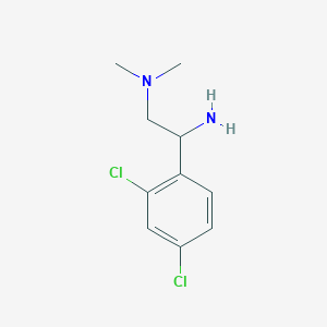 molecular formula C10H14Cl2N2 B8284980 1-(2,4-Dichlorophenyl)-N2,N2-dimethyl-1,2-ethanediamine 