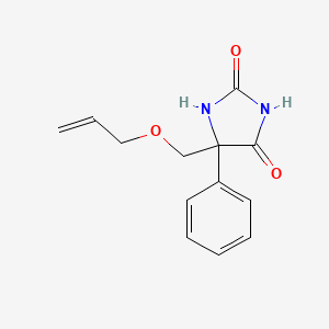 molecular formula C13H14N2O3 B8285075 4-Phenyl-4-[(2-propenyloxy)methyl]imidazolidine-2,5-dione 