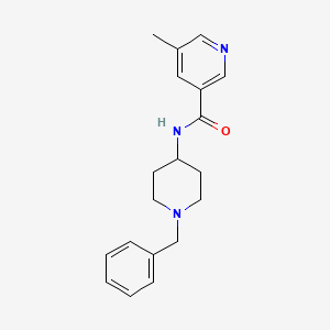molecular formula C19H23N3O B8285102 n-(1-Benzylpiperidin-4-yl)-5-methylnicotinamide 
