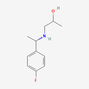 molecular formula C11H16FNO B8285142 1-[(S)-1-(4-fluorophenyl)ethylamino]propan-2-ol 
