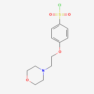molecular formula C12H16ClNO4S B8285149 [2-(Morpholin-4-yl)ethoxy]benzene-4-sulfonyl chloride 