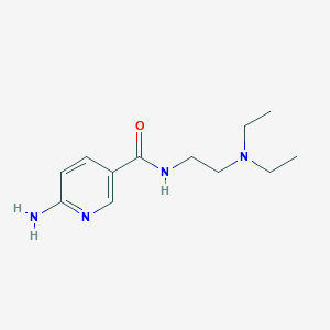 molecular formula C12H20N4O B8285216 6-amino-N-[2-(diethylamino)ethyl]pyridine-3-carboxamide 