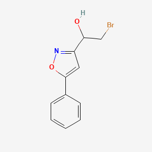 3-(1-Hydroxy-2-bromoethyl)-5-phenylisoxazole