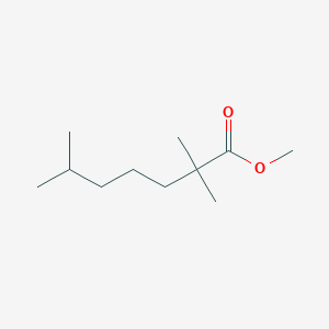 molecular formula C11H22O2 B8285283 2,2,6-Trimethyl-heptanoic acid methyl ester 