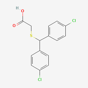 molecular formula C15H12Cl2O2S B8285344 [[Bis(4-chlorophenyl)methyl]sulfanyl]acetic acid 