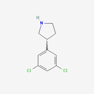 molecular formula C10H11Cl2N B8285346 (R)-3-(3,5-dichlorophenyl)pyrrolidine 