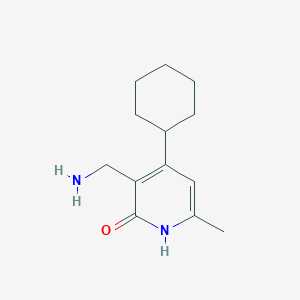 3-(aminomethyl)-4-cyclohexyl-6-methyl-2(1H)-pyridinone