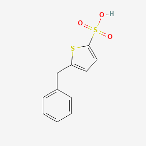 molecular formula C11H10O3S2 B8285394 5-Benzylthiophene-2-sulfonic acid 