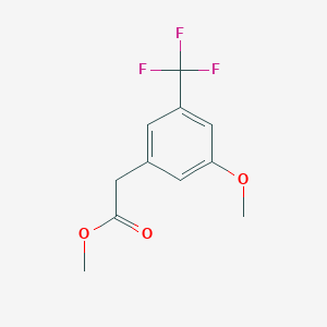 molecular formula C11H11F3O3 B8285414 Methyl[3-methoxy-5-(trifluoromethyl)phenyl]acetate 