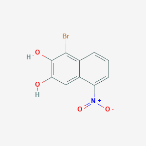 1-Bromo-2,3-dihydroxy-5-nitronaphthalene