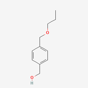 molecular formula C11H16O2 B8285424 4-(Propoxymethyl)benzyl alcohol 