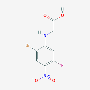 molecular formula C8H6BrFN2O4 B8285495 N-(2-bromo-5-fluoro-4-nitrophenyl)glycine CAS No. 170098-96-1