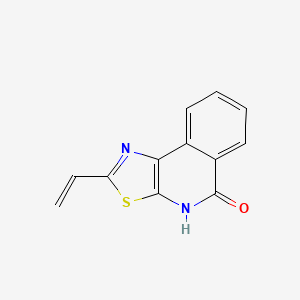 molecular formula C12H8N2OS B8285528 2-Vinyl-4H-1,3-thiazolo[5,4-c]isoquinolin-5-one 