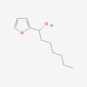 molecular formula C11H18O2 B8285551 1-(2-Furyl)-1-heptanol 