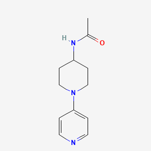 molecular formula C12H17N3O B8285599 4-Acetylamino-1-(4-pyridyl)piperidine 
