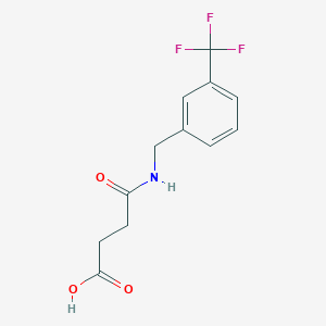 molecular formula C12H12F3NO3 B8285616 4-Oxo-4-(3-(trifluoromethyl)benzylamino)butyric acid 