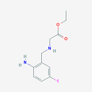 Ethyl N-(2-Amino-5-iodobenzyl)glycinate