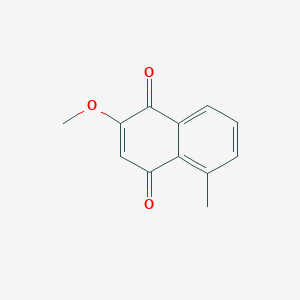 molecular formula C12H10O3 B8285633 2-Methoxy-5-methylnaphthalene-1,4-dione 