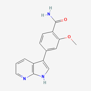 2-methoxy-4-(1H-pyrrolo[2,3-b]pyridin-3-yl)benzamide