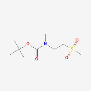 molecular formula C9H19NO4S B8285757 tert-butyl N-methyl-N-[2-(methylsulfonyl)ethyl]carbamate 