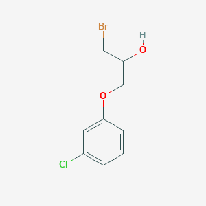 molecular formula C9H10BrClO2 B8285761 1-Bromo-3-(3-chlorophenoxy)propan-2-ol 