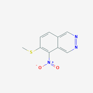 molecular formula C9H7N3O2S B8285762 5-Nitro-6-methylthiophthalazine 