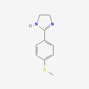 2-(4-(methylthio)phenyl)-4,5-dihydro-1H-imidazole