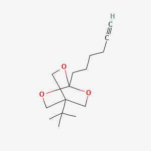3,5,8-Trioxabicyclo(2.2.2)octane, 1-tert-butyl-4-hex-5-ynyl-