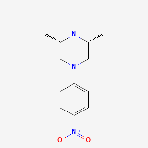 molecular formula C13H19N3O2 B8285803 cis-1,2,6-Trimethyl-4-(4-nitrophenyl)piperazine 