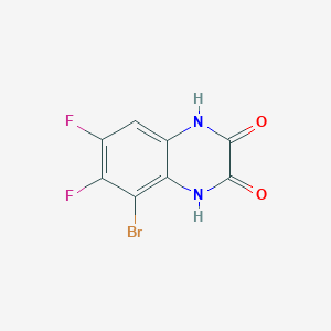 molecular formula C8H3BrF2N2O2 B8285809 5-Bromo-6,7-difluoro-1,4-dihydro-2,3-quinoxalinedione 