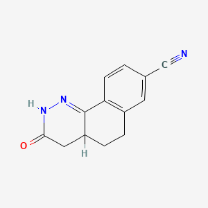 (+-)-8-Cyano-4,4a,5,6-tetrahydrobenzo(h)cinnolin-3(2H)-one