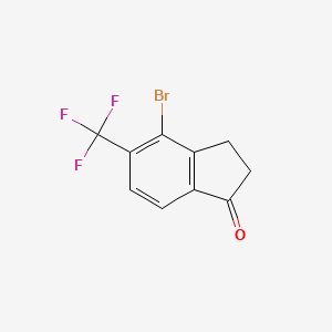 1H-Inden-1-one, 4-bromo-2,3-dihydro-5-(trifluoromethyl)-