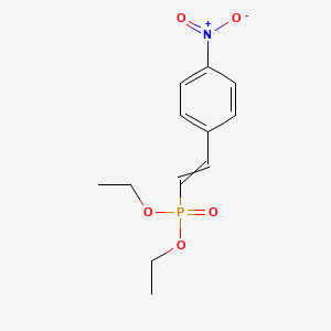 molecular formula C12H16NO5P B8285903 Diethyl [2-(4-nitrophenyl)ethenyl]phosphonate CAS No. 87750-71-8