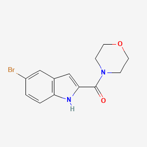 molecular formula C13H13BrN2O2 B8285926 (5-Bromo-1H-indol-2-yl)-morpholin-4-yl-methanone 