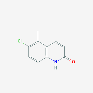 molecular formula C10H8ClNO B8285944 6-chloro-5-methylquinolin-2(1H)-one 