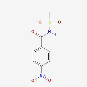 molecular formula C8H8N2O5S B8285984 N-(4-Nitro-benzoyl)-methanesulfonamide 